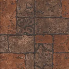 Керамин Бастион 4 Коричневый 40x40 - керамическая плитка и керамогранит